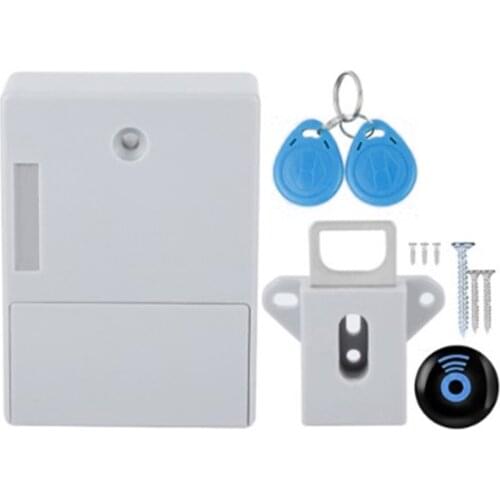 Cabinet Drawer Lock DIY Concealed Drilling-free Lock for Home Office Gym Wardrobe for Wooden Door