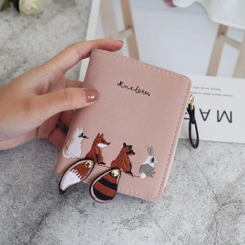 2021 Women Wallet Small Cute Wallet Women Short Leather Women Wallets Cards Holders Luxury Brand Wallets Coin Pocket Purse