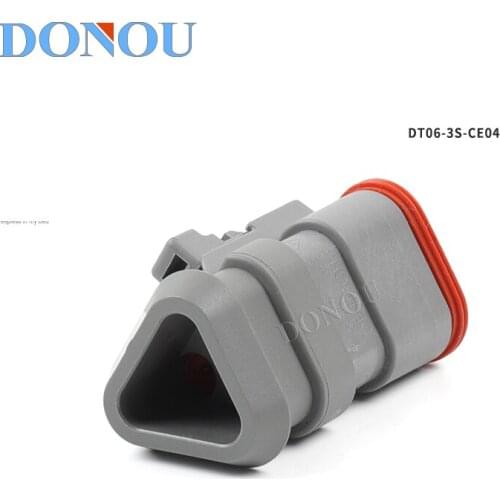 1set DEUTSCH DT type 3-hole automotive connector waterproof with high back cover connector DT06-3S-CE04 harness plug