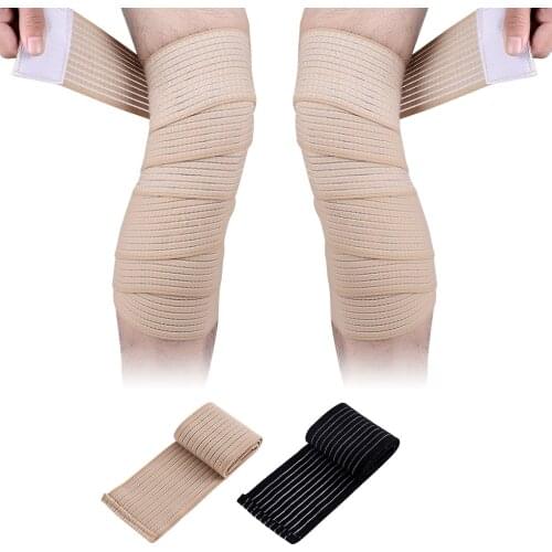 1pcs 180cm High Elasticity Bandage Portable Compression Buckle Band Self Protective for Ankle Wrist Knee Calf Wraps Protector
