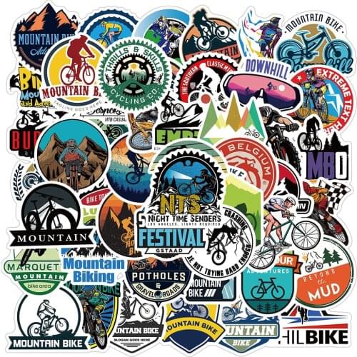 10/30/50PCS Outdoor Mountain Bike Stickers Fridge Guitar DIY Motorcycle Luggage PVC Waterproof Graffiti Cool Kid Sticker Decals