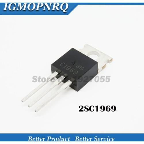 10pcs 2SC1969 TO-220 C1969 6 a60v the TO - 220 high frequency emission triode transistor