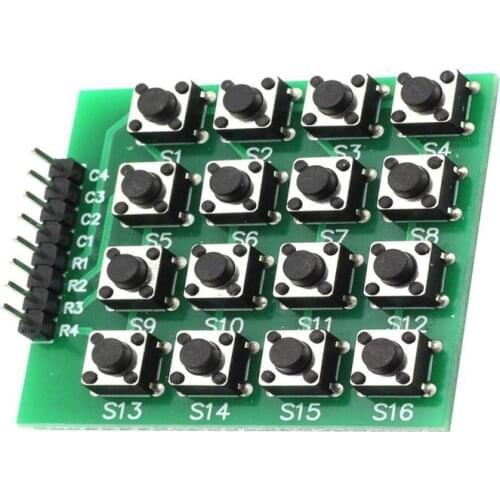 4x4 Keypad MCU Accessory Board Matrix Keyboard 16 Key Buttons for arduino
