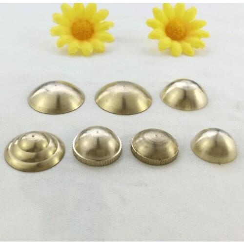 5pcs Seal M10 pure brass nut semi-circular copper table lamp accessories lighting copper pieces round nut
