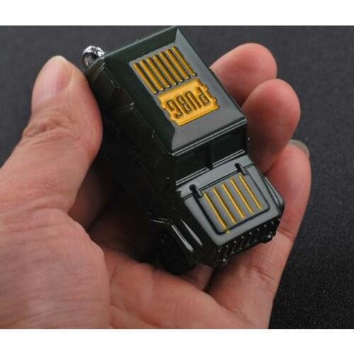 About 5.5CM Diecast Alloy Pickup Jeep Vehicle Model Keychain Pendant Alloy Small Gift Decoration Souvenir