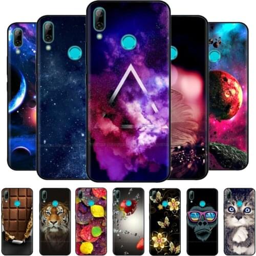 For Huawei Y7 2019 Case Silicone Soft TPU Cover Fashion Cartoon Phone Case For Huawei Y7 Prime 2019 Cover Y 7 Protective Bumper
