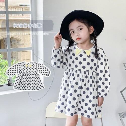 Autumn Kids Dresses for Girls Fashion Korean New Arrival Long Sleeve Princess Dress 1 2 3 4 5 6 Y Children Dress Girl Clothes