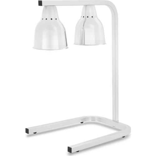 Stainless steel electric Food heat lamp warmer light double-head Buffet food insulation table lamp Infrared heat lamp