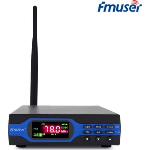 FMUSER FU-X01BK 1W FM Radio Transmitter Set Low Power FM Broadcast Transmitter+Short Antenna (8G TF Card+Bluetooth)