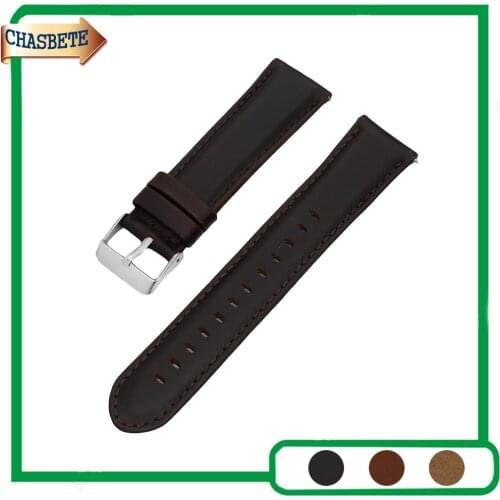 Leather Watch Band for Breitling Watchband 22mm Quick Release Belt Wrist Strap Loop Bracelet Black Brown Men Women + Spring Bar