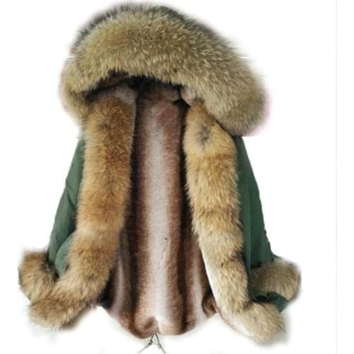 MaoMaoKong 2020 new long fashion denim winter jacket women natural real fox fur coat hooded faux fur Liner warm thick parkas