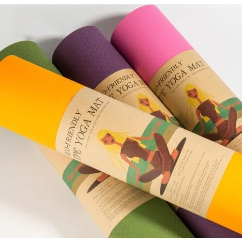 Monochrome Widened And Thickened Environmentally Friendly And Tasteless Fitness Non-slip Yoga Mat