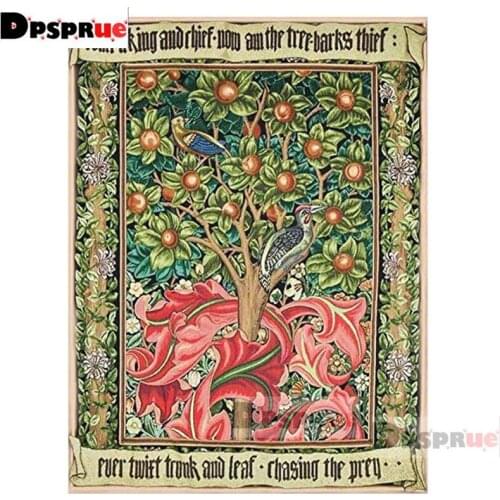 Dpsprue Full Square/Round Diamond Painting Kit Cross Stitch printing Diamond 3D Embroidery DIY 5D Moasic Gift DP5