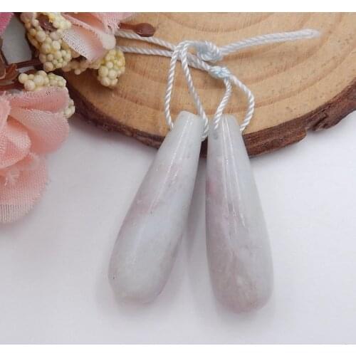 Natural Pink Tourmaline fashion fashion Semi-precious stones, Jewelry accessories Earring Bead,30x9mm8g