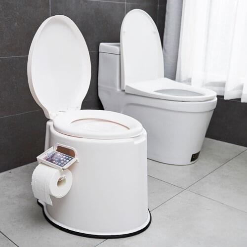 The New Type of Slow Falling Toilet Is Thickened and Anti-skid Plastic Portable Toilet Seat for The Elderly