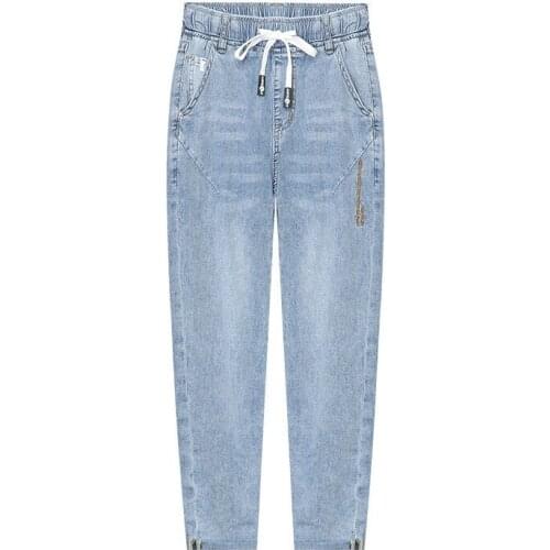 A185-2020 new jeans cropped thin jeans