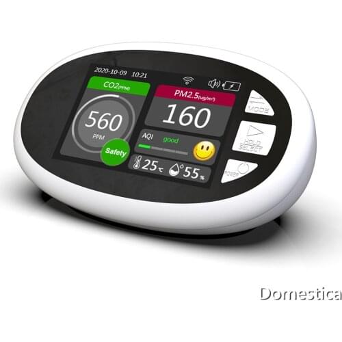 Air Quality Tester WIFI 3.5 Inch LCD Display Portable Temperature Humidity Detector Carbon Dioxide Detector Air Quality Analyzer