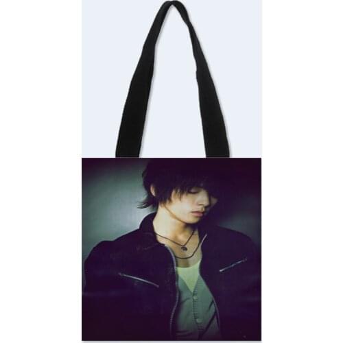 Custom Yamashita Tomohisa printing shoulder bag canvas tote bag shopping travel bags book handbag Two sides printed custom logo