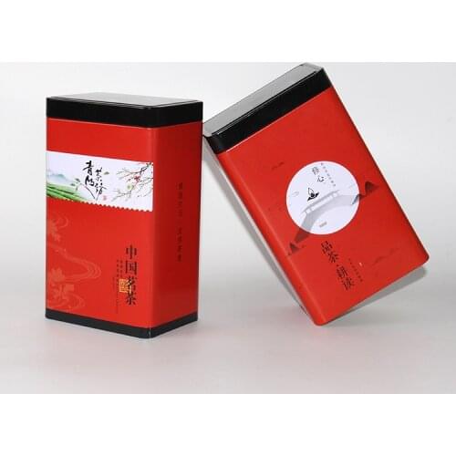 Xin Jia Yi Packaging Custom Plain In Silver Metal Rectangular Tea Tin Boxes Tin Can For Cookies Chocolates Candy