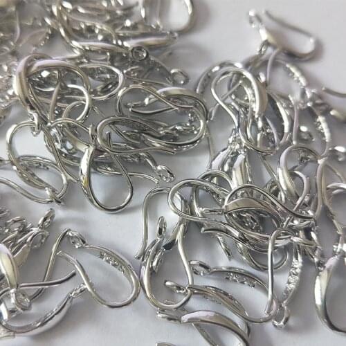 20 pcs/Lot Silver Plated DIY Earring Findings Handmade Earrings Clasps Hooks Fittings For Jewelry Making Accessories