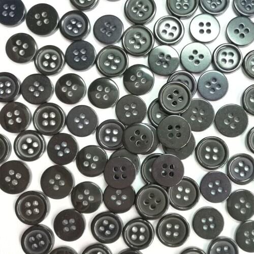 100pcs 4 Holes Sewing Buttons Round Resin Buttons Scrapbooking Crafts Accessory Home Decoration Sewing Ornaments 10mm