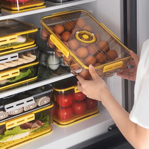 18/24 Grid Egg Organizer Box Refrigerator Organizer Food Container Transparent Plastic Egg Tray Kitchen Product
