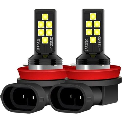 2Pcs H1 H3 H7 H8 H9 H11 9005 HB3 9006 HB4 881 880 H27W LED Anti Fog Lamp Car Driving Light Auto Front Foglamps Bulb White Yellow