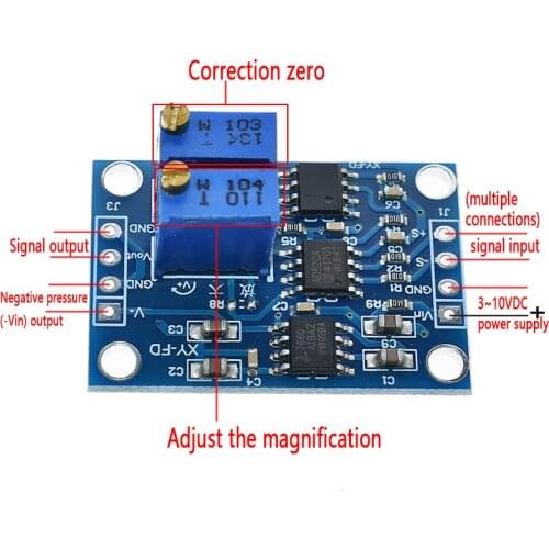 AD620 Microvolt MV Voltage Amplifier Signal Instrumentation Module Board 3-12VDC New Arrival
