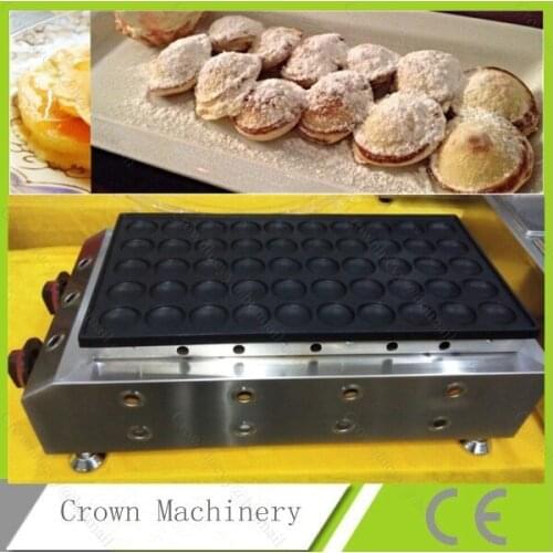 Commercial Use Non-stick 50pcs LPG Gas Dutch Pancakes Poffertjes Machine Baker Maker Iron Mold Pan
