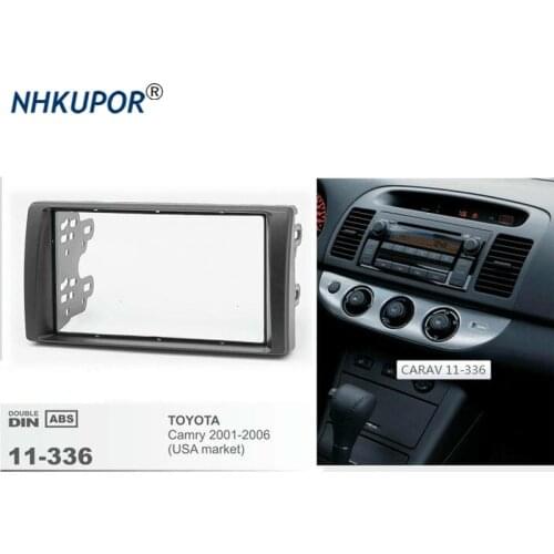 Car Stereo Radio Fascia Plate Panel For TOYOTA Camry 2001-2006 CD Trim Installation Frame Dash Kit Center Console Holder