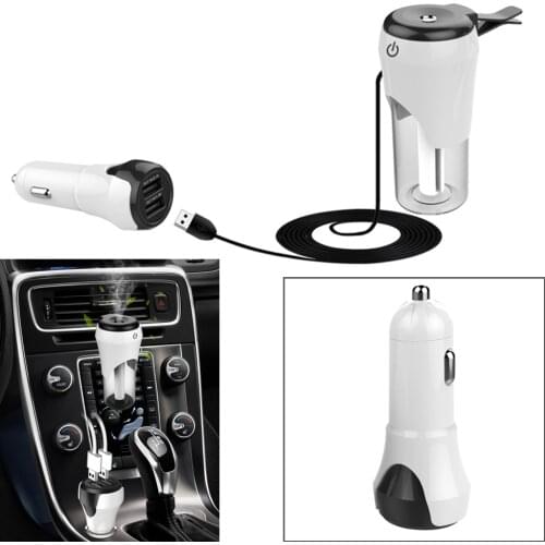 Vehicle Mounted Humidifier Mini Dual USB Air Purifier Car Charger