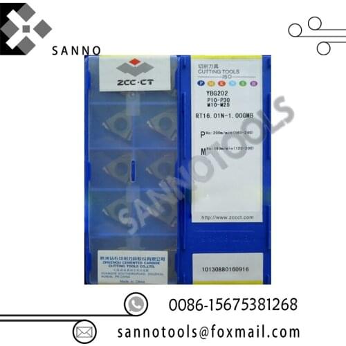 Free shipping! High quality 10pcs/lots threading blade tools YBG202 RT16.01N-1.00GMB cnc carbide threading inserts