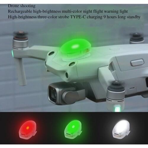 DJI Mini SE/Air2S/Yu 2 Drone Rechargeable 3-color Flashing Night Flight Warning Light Drone Flight Accessories