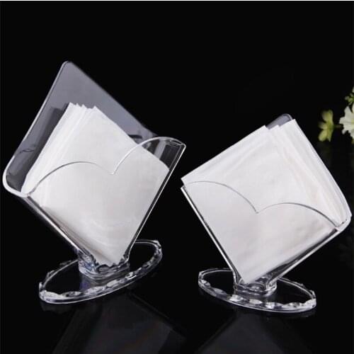 European Creative Acrylic Napkin Holder Household Transparent Tissue Box Hotel Dining Table Vertical Paper Towel Storage Rack