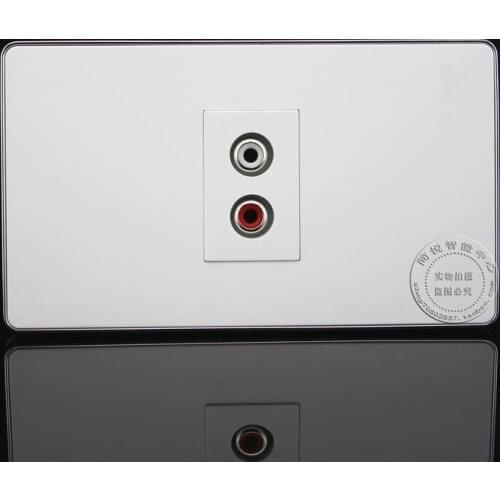 120MM Wall Face Plate RCA AV Connector Socket Assorted Panel Faceplate Outlet