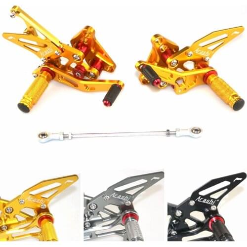 CNC Adjustable Rear Set Rearsets For SUZUKI GSXR1300 HAYABUSA 2008 2009 2010 2011 2012 2013 2014 2015 2016 2017 Foot Rest