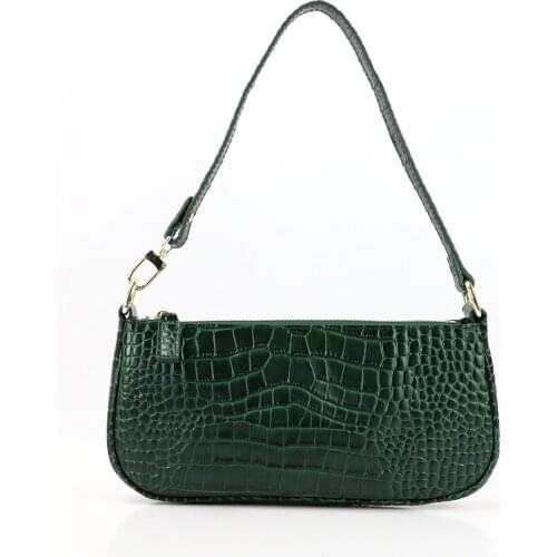 New Desginer Bag Women Embossed Crocodile Leather Handbag Fashion Ladies Shoulder Bag Under Arm Leather Bag Purse