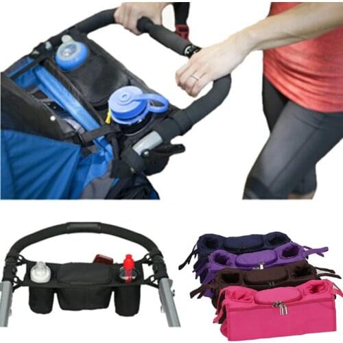 Baby Stroller Organizer Cooler and Thermal Bags for Mum Hanging Carriage Pram Buggy Cart Bottle Bags Stroller Accessories