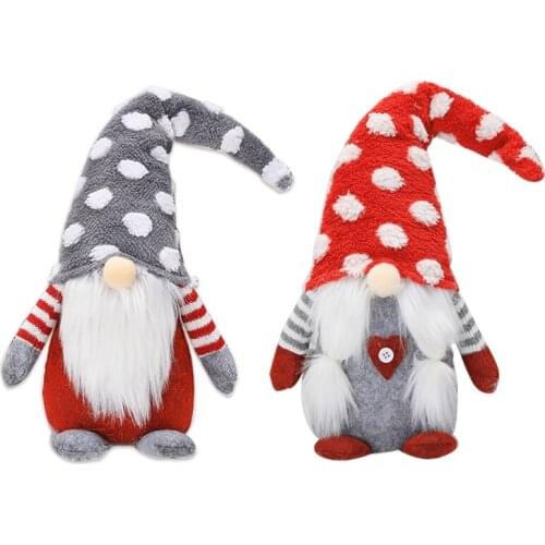 Christmas Elf Decoration Handmade Plush Gnome Swedish Tomte Doll Toy Ornaments