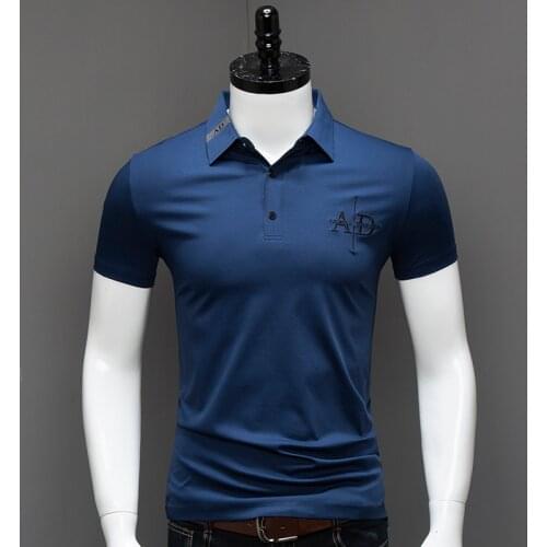 2020 Summer Men Polo Men Short Sleeve Polo Shirt Embroidery Polo New Clothing Casual Fashion Pure Cotton Men Tops