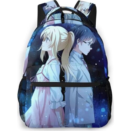 Your Lie In April Backpack for Girls Boys Travel RucksackBackpacks for Teenage school bag