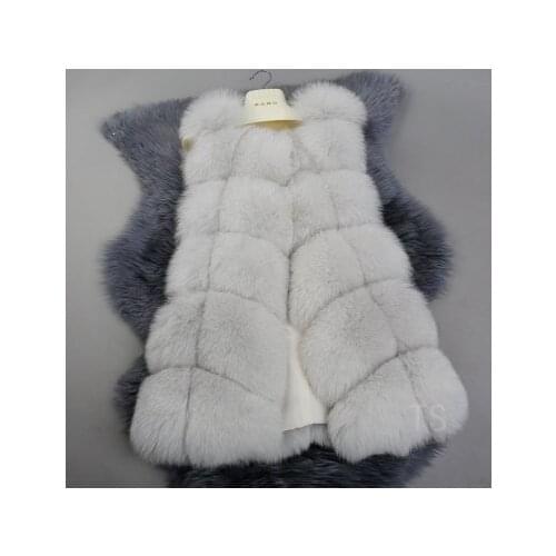 Fox fur fur vest female long vest coat Fur vest han edition