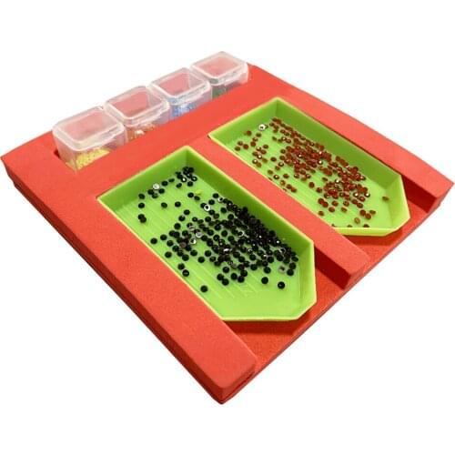 1 Set Diamond Painting Cross stitch Tool Container Diamond Embroidery Foam Tray Organizer Holder Accessory Mosaic Practical Gift