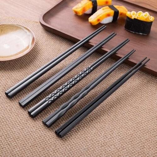 1Pair 3 Styles Chinese Fu Chopstick Learner Gifts Set Exquisite Non-Slip Kitchen Accessories Portable Sushi Chop Sticks