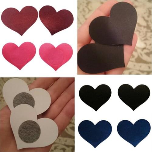 1Pair Heart Shape Nipple Covers Breast Petals Adhesive Breasts Petals And Sticker Adult Games