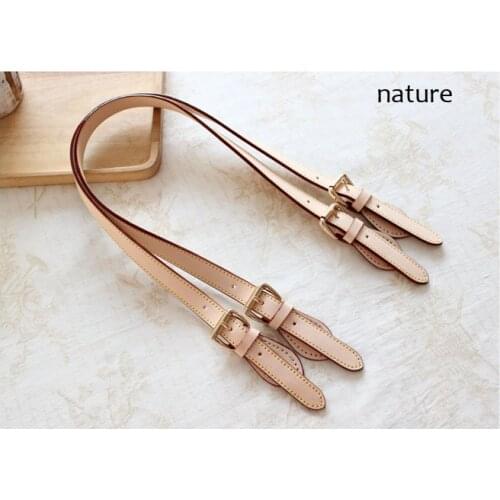 1 Pair Replacement Handles For Luxury Bag Real Vachetta Leather Rpair Bag Handles