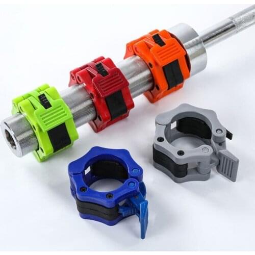 1 Pair 50mm Barbell Collar Lock Clips Dumbbell Buckle Olympic 2" Weight Lifting Bar Clamp for Gym Fitness Exercise Body Building