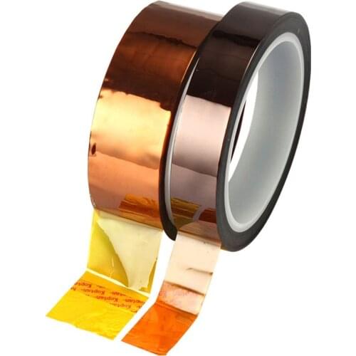 1PC Professional 30 M Heat Resistant High Temperature High Insulation Electronics Industry Welding Polyimide Kapton Tape 3D