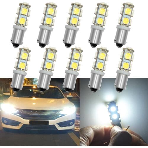 10X White Car Trunk Lamp T11 Ba9s T4w 9SMD 5050 LED Auto Festoon Dome Door Bulb Tail License Plate Light Side Marker Trunk Lamp