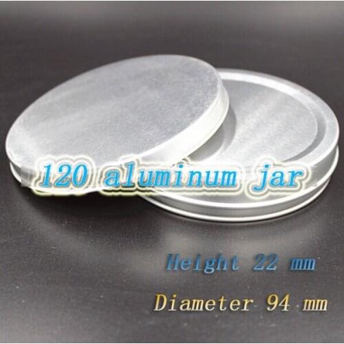 200pcs/lot Capacity 125g (94*22mm) high quality aluminium cosmetic jar ,Aluminum jar